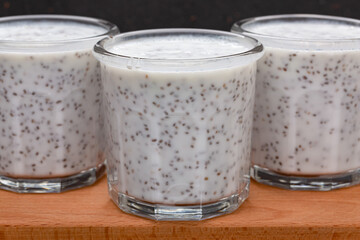 Diet Smoothie with chia seeds.