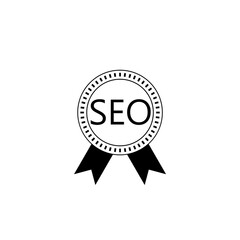 SEO badge icon isolated on white background