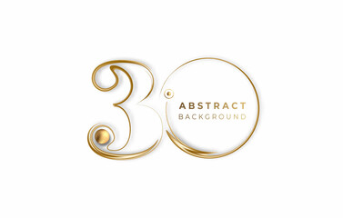 Abstract 30% OFF Sale Discount Banner. Discount offer price tag. Vector Modern Sticker Illustration.