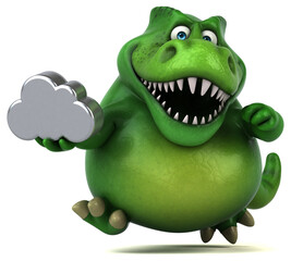 Fun dinosaur - 3D Illustration