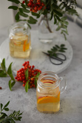 jar of honey and lemon