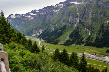Landschaft am San Bernardino-Pass, Graubünden, Schweiz