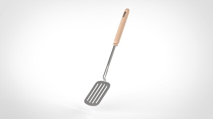 fish turner white background one center front 3D Render