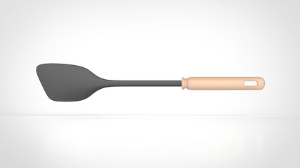 spatula white background front 3D Render