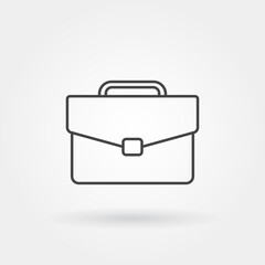 briefcase single isolated icon with modern line or outline style