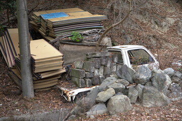 軽トラックの廃車