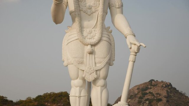 Hanuman hindu god - Indian God Hanuman standing in mountain