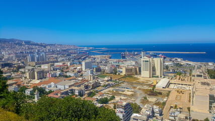 vue d'en haut sur la capital alger 