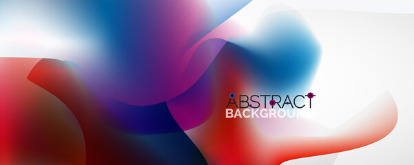 Fluid color gradient abstract background, trendy colorful wallpaper. Vector illustration for placards, brochures, posters, banners and covers