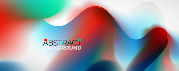 Fluid color gradient abstract background, trendy colorful wallpaper. Vector illustration for placards, brochures, posters, banners and covers