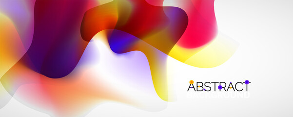 Fluid color gradient abstract background, trendy colorful wallpaper. Vector illustration for placards, brochures, posters, banners and covers