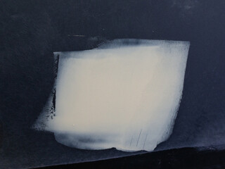 car putty on yellow car parts.