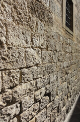 a part of an old wall Tuscany