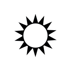 Vector set icons of sun. Vector emblems of sun.