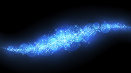 キラキラ輝く光の波