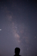 person in the night