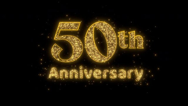 golden 50th anniversary alpha background