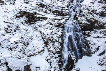 stunningly beautiful winter view of Norwegian nature