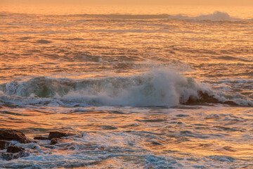 Waves at Sunset