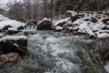 stunningly beautiful winter view of the Norwegian nature