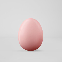 Easter egg mockup on white color background
