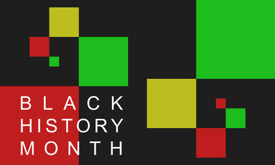 Black History Month - poster, card, banner, background. EPS 10	