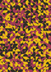 Abstract Geometric Pattern generative computational art illustration