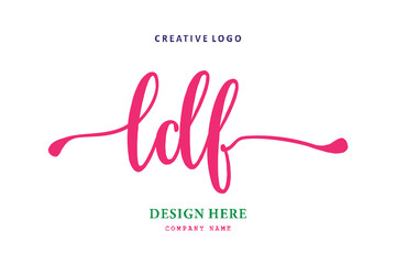 LDF lettering logo is simple, easy to understand and authoritative