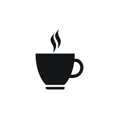 Cup of coffee, tea vector icon