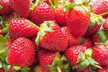 Fresh organic Strawberry fruit background