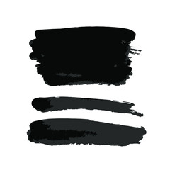 Paintbrush strokes isolated. Ink painting. Artwork