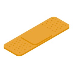 Medical plaster icon. Isometric of medical plaster vector icon for web design isolated on white background