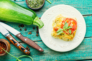 Zucchini vegetable casserole