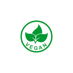 100% natural label icon vector symbol