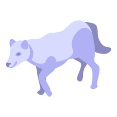 Nordic wolf icon. Isometric of nordic wolf vector icon for web design isolated on white background