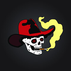 Skull Mascot Vector

