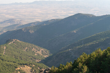 Fototapeta na wymiar mountain area in Sierra Nevada in southern Spain