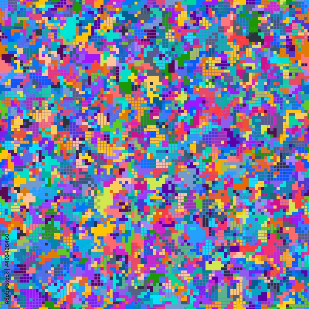 Canvas Prints abstract seamless colorful background with circled transparent tiles
