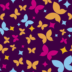 Butterfly seamless pattern.Vector Butterfly pattern design.
