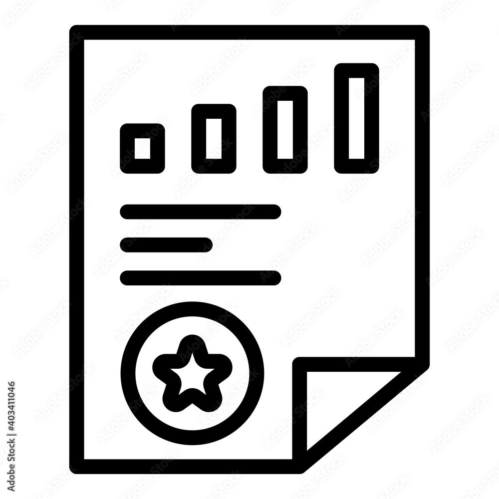 Poster expertise linear icon. outline expertise linear vector icon for web design isolated on white backgro