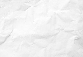 white crumpled paper texture background 
