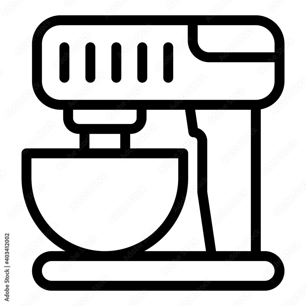 Aufkleber mixer icon. outline mixer vector icon for web design isolated on white background
