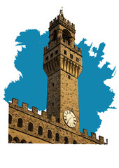 Fototapeta na wymiar Firenze Palazzo Vecchio