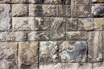 Closeup of a stone wall 