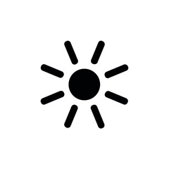 Sun vector icon set. Vector emblems of sun.
