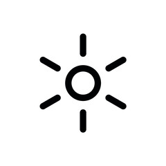 Sun vector icon set. Vector emblems of sun.