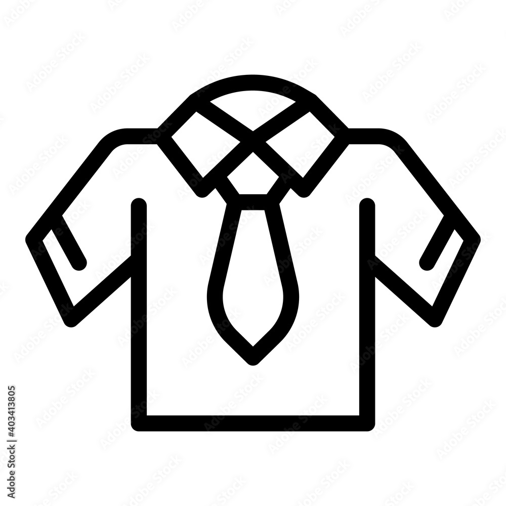Poster tshirt uniform icon. outline tshirt uniform vector icon for web design isolated on white background