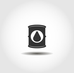 Oil drum container. barrel isolated vector icon. ecology design element
