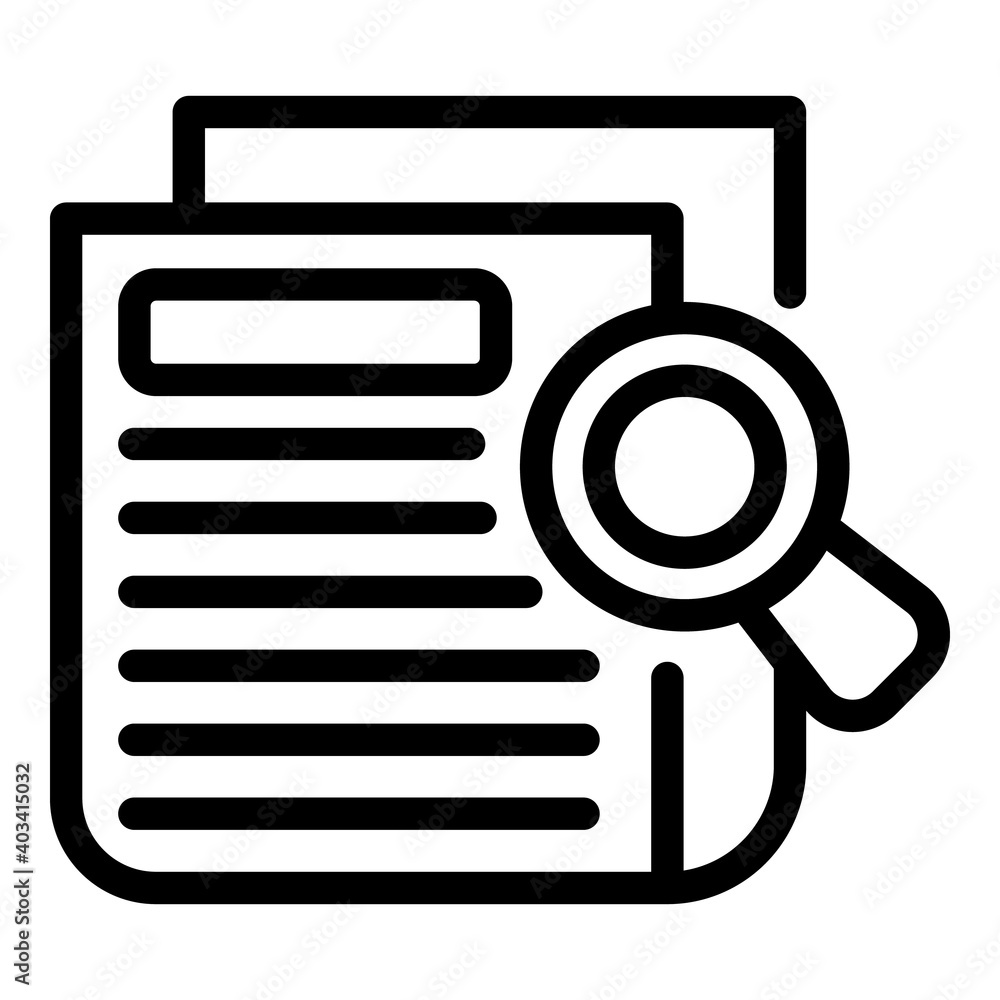 Poster search actualization icon. outline search actualization vector icon for web design isolated on white