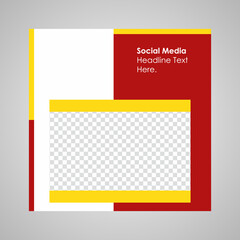 Social Media Post Template. Social Media Banner. Editable Modern Template. Discount Promo Template.
